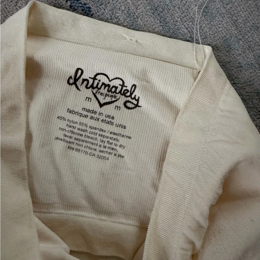 NWT Free People Ivory Tube Top Medium - Picture 4 of 6